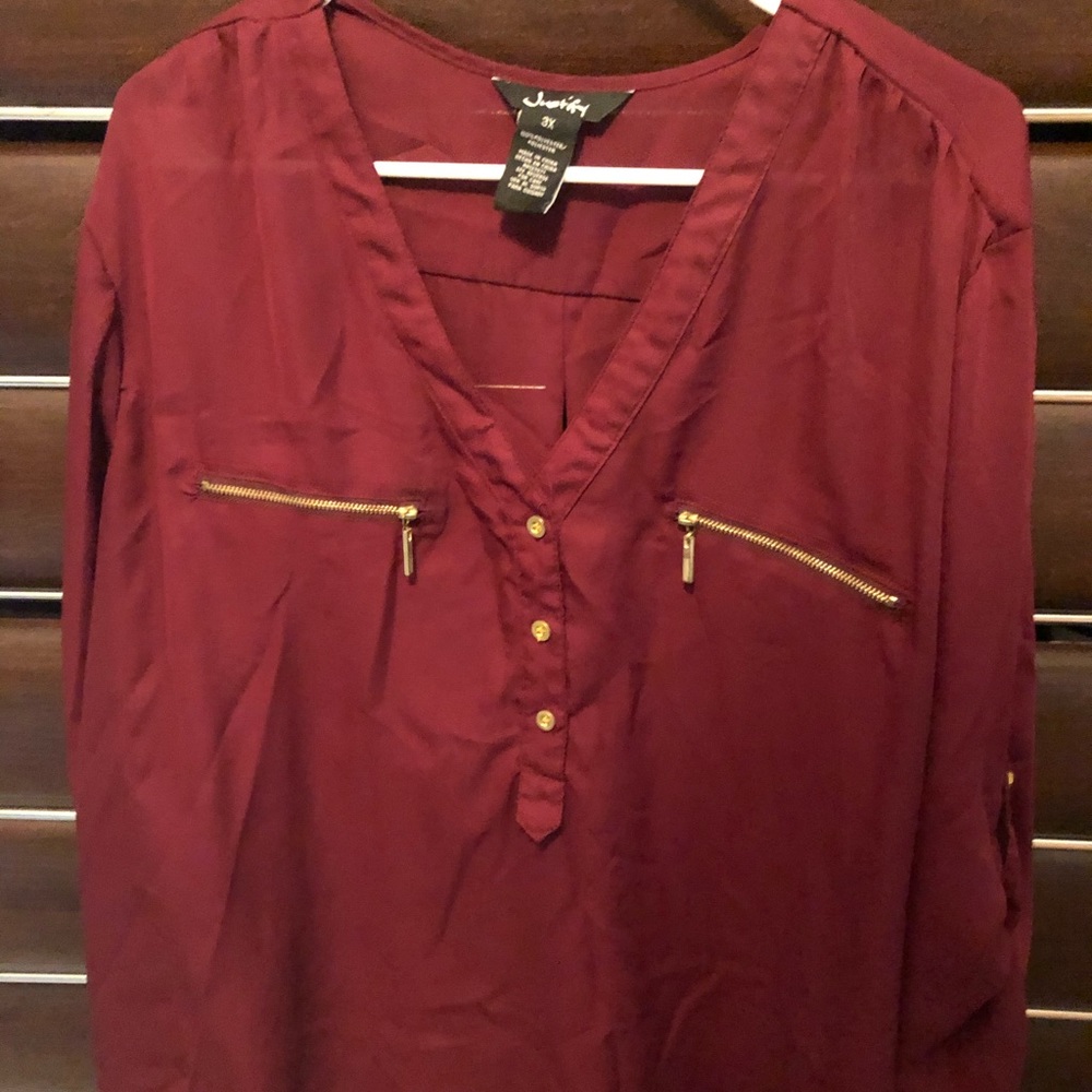Maroon blouse
